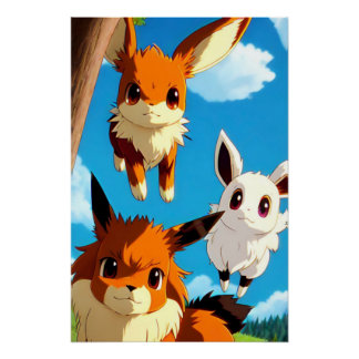 Kids Anime Cartoon Glossy Poster