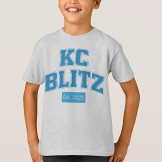 Kids anpassbare KC Blitz Legacy-Schrift T-Shirt