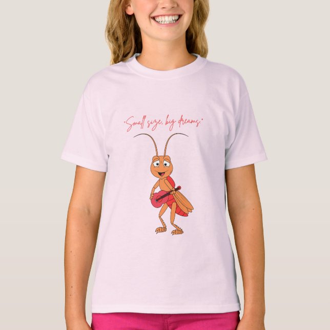 Kids Ant T-Shirt – Little Worker, Big Heart (Vorderseite)