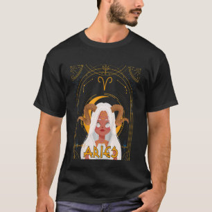 Kids Aries Queen Girl Aries Geburtstag Zodiac Astr T-Shirt