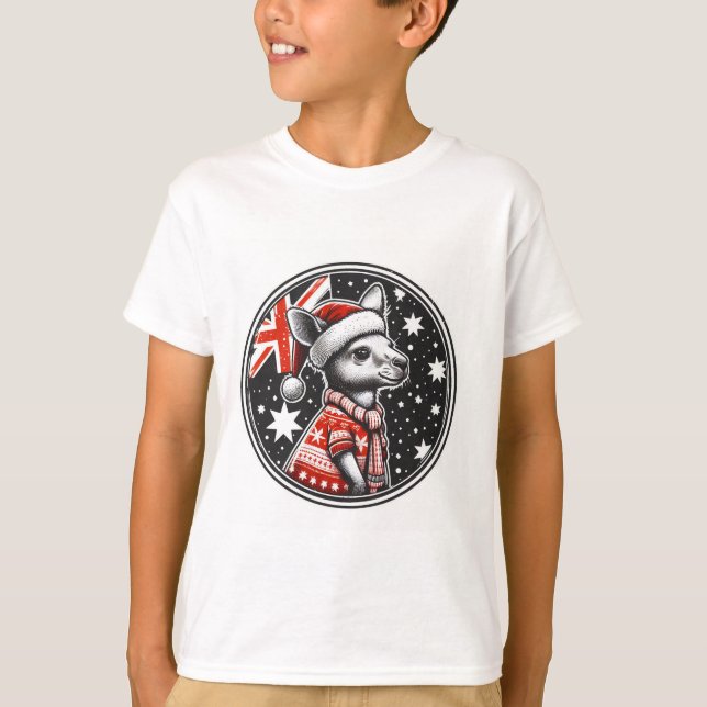 Kids australische Weihnachten T-Shirt (Vorderseite)