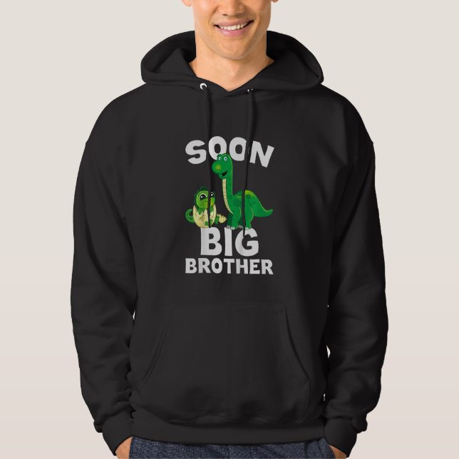 Kids bald Big Brother Pregnancy Ankündigung Hoodie (Vorderseite)