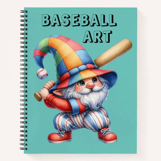 Kids Baseball Sketch  Notizbuch (Vorderseite)