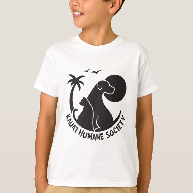 Kid's Basic T-Shirt mit KHS-Logo in Black (Vorderseite)