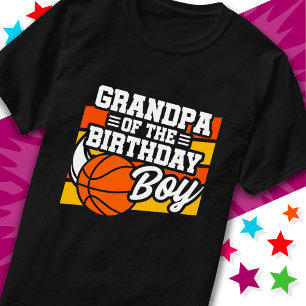 Kids Basketball Party Opa der Geburtstagskinder T-Shirt