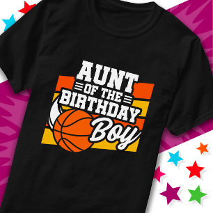 Kids Basketball Party Tante of the Birthday Boy T-Shirt