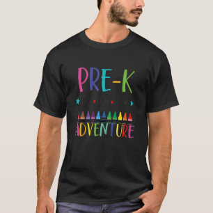 Kids Best Pre K inspirier Adventure Begins Liebe F T-Shirt