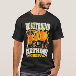Kids Bestfriend Birthday Crew Cement Mixer Truck T-Shirt