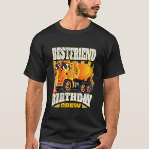 Kids Bestfriend Birthday Crew Cement Mixer Truck T-Shirt