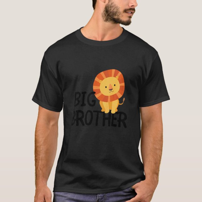 Kids Big Brother Niedlich Lion Animal Best Blog je T-Shirt (Vorderseite)