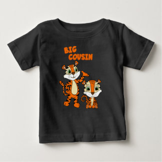 Kids big cousin boy tiger baby t-shirt
