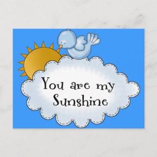 Kid's Bird Sun Du bist meine Sonne Postkarte