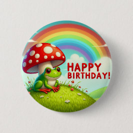 Kid's birthday badge button
