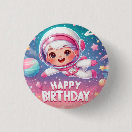 Kid's birthday badge button