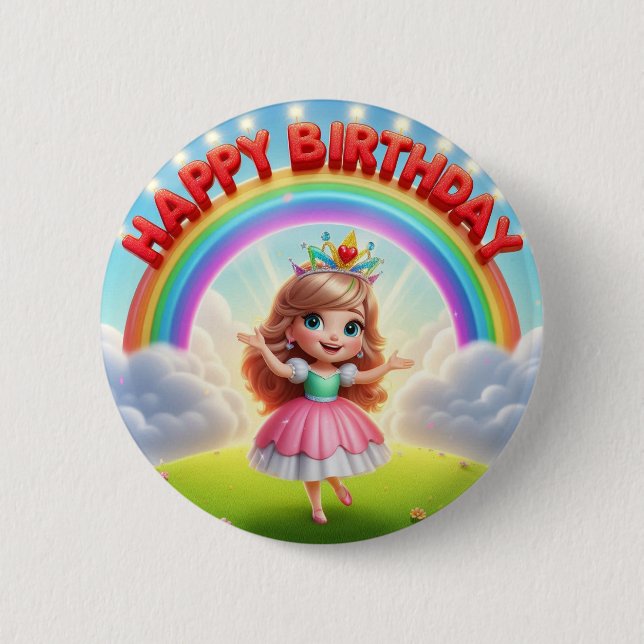 Kid's birthday badge button (Vorderseite)