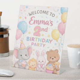 Kids Birthday Welcome Board Bundle Sockelschild