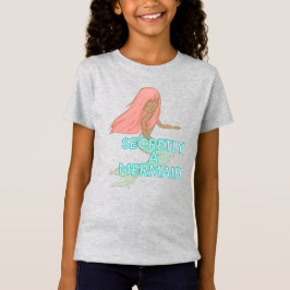 Kids Black Mermaid T - Shirt