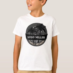 Kids Black Palm individuelle Name Wiedersehen-Shir T-Shirt