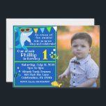 Kids Blue Shark Fintastic Birthday Foto Einladung<br><div class="desc">Feiern Sie Ihren kleinen Hai zum Geburtstag! Dieses hübsche Blau mit Sonnenbrillen ist ein Hit für Ihr Party. Sämtliche Texte können auf der Einladung angepasst werden. Blasen und Fische sorgen für unterhaltsame Details. Personalisieren Sie das Foto Ihres Kindes. Ideal für alle Untersee-Party oder Hai-Party. Grafik nach PrettyGrafik.</div>