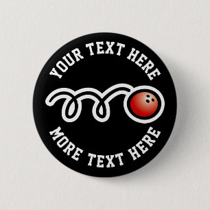 Kid's Bowling Birthday Party für individuelle Nam Button