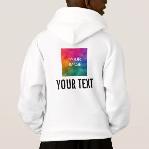 Kids Boys, die an der Rückseite Kleidungsstücke zi Hoodie