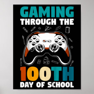Kids Boys Gamer - Spielen am 100. Tag des SC Poster