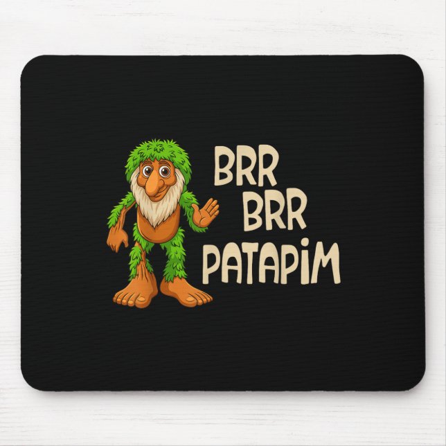 Kids Boys Girls Meme Italian Brainrot Brr Pata Mousepad (Vorne)