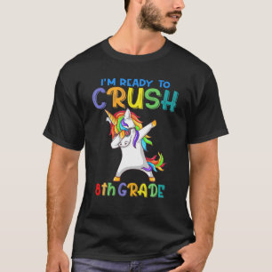 Kids brechen 8. Grad Dabbing Einhorn zurück nach S T-Shirt