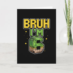 Kids Bruh Ich hab Geburtstag Jungen Kinder Lustig Karte