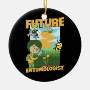 Kids Bug Hunting Design für Ihren Insektensammler Keramik Ornament