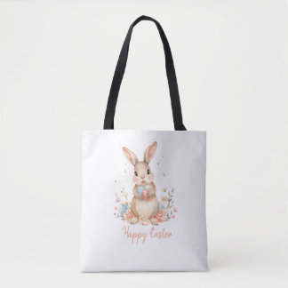 Kids Bunny Easter Egg Hunt Tote Bag.