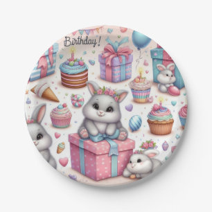 Kids Bunny Geschenk Geburtstagsparty Teller