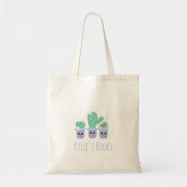 Kids Cactus Pflanze gepotted Library Tote Bag Tragetasche