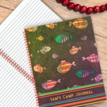 Kid's Camp Fish Journal farbenfroh Custom Fun