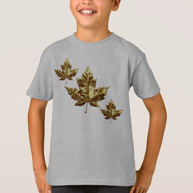 Kid's Canada Flag Hoodie Maple Leaf Kid's Hoodie T-Shirt (Vorderseite)