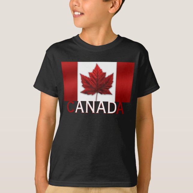 Kid's Canada Flag T - Shirt Kid's Bio Kanada T (Vorderseite)