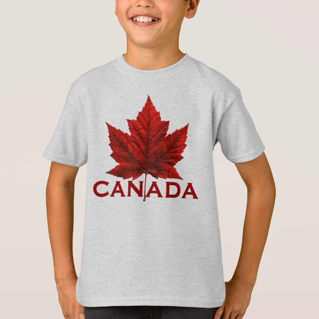 Kid's Canada Flag T - Shirt Kid's Bio Kanada T (Vorderseite)