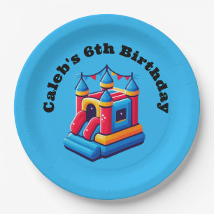Kids Castle Party Bounce House Geburtstag Jump Par Pappteller