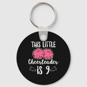 Kids Cheerleader Design für Ihre 9-jährige Cheerle Schlüsselanhänger