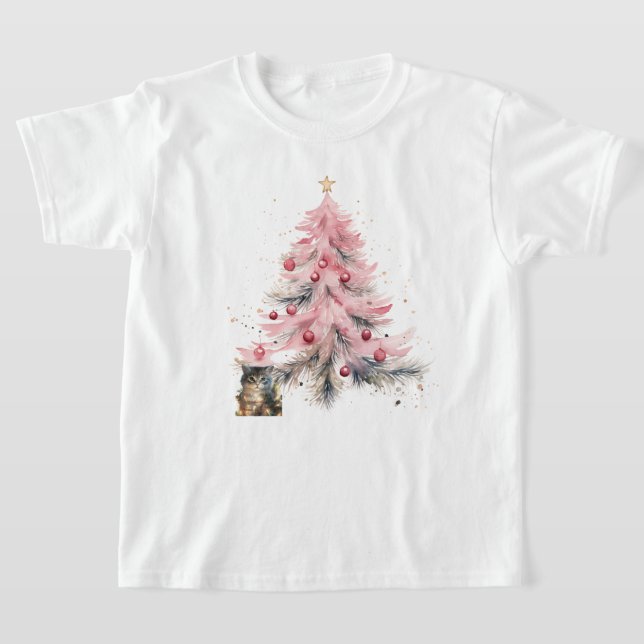 Kids Christmas Kitty T - Shirt (Ablage )