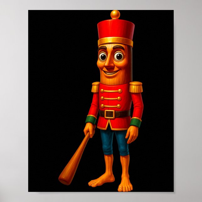 Kids Christmas Pajama Tung Sahur Nutcracker Brainr Poster (Vorne)