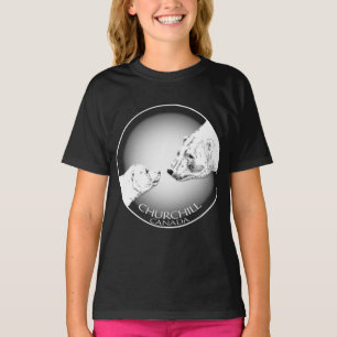 Kid's Churchill Polar Bear Shirt Bear Art T - Shir