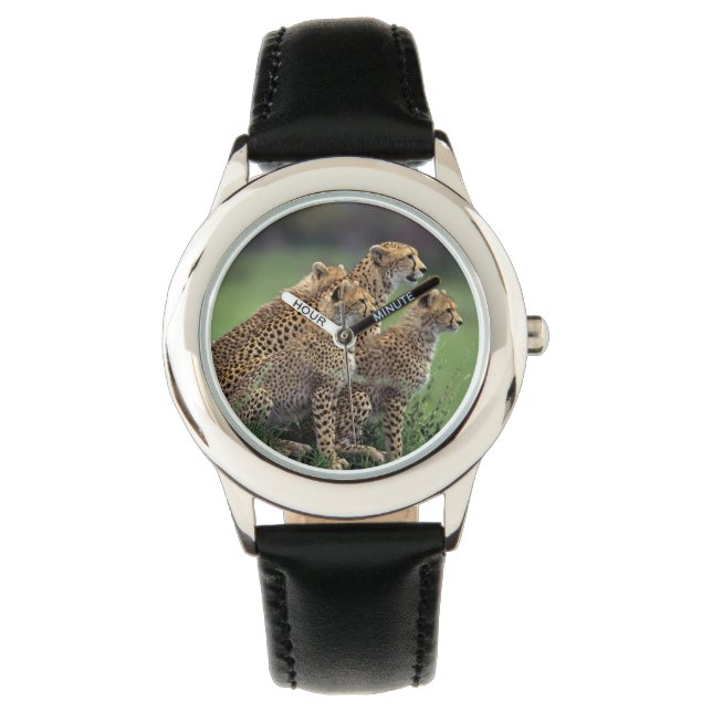 Kids Classic Watch/Wildlife Cheetah Armbanduhr (Vorderseite)