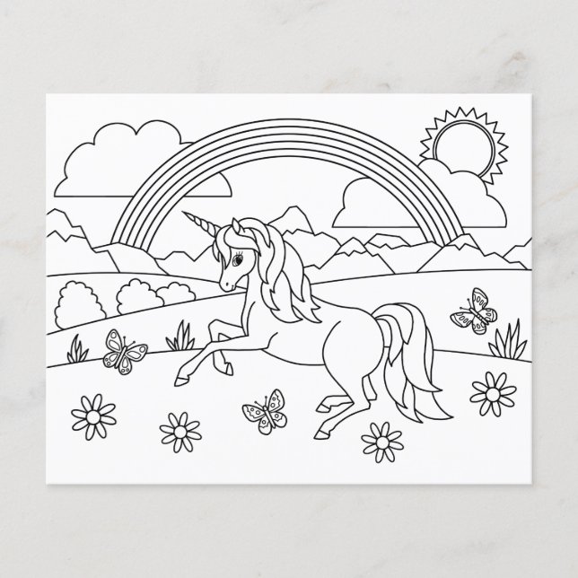 Kids Color Me Unicorn Regenbogen (Vorderseite)