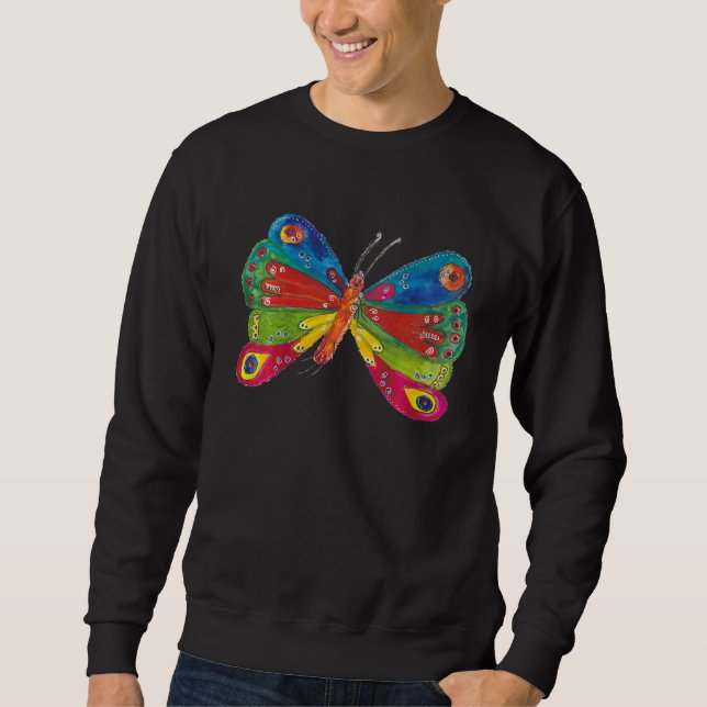 Kids Colorful Butterfly Sweatshirt (Vorderseite)