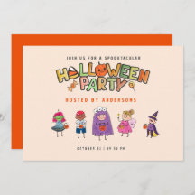 Kids Colorful Halloween Costume Party