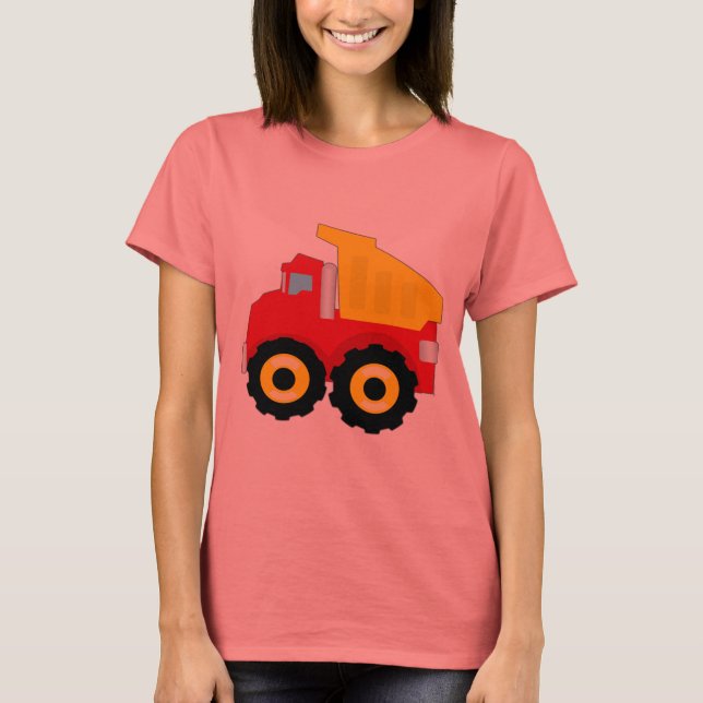 Kids Construction Dumptruck T-Shirt (Vorderseite)