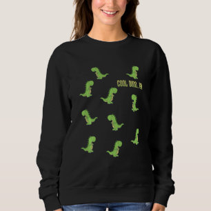 Kids Cool Dino Go T-Rex grüner Dinosaurierliebhabe Sweatshirt