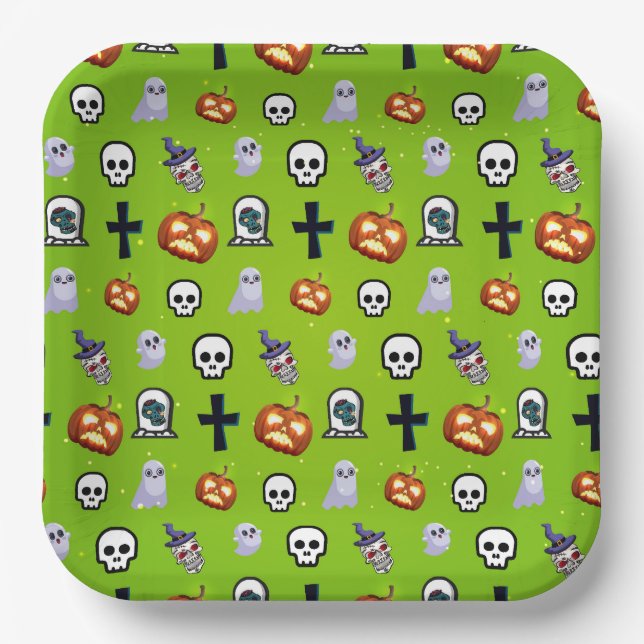 Kids Cool Halloween Party Teller (Vorderseite)