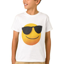 Kids Cool Smiley T-Shirt Fun Emoji Graphic Design